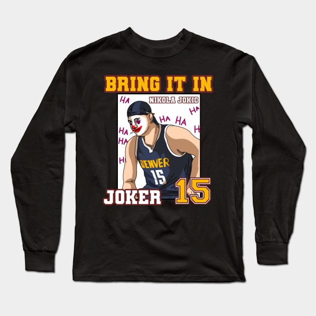 Nikola jokic Long Sleeve T-Shirt by BINSU